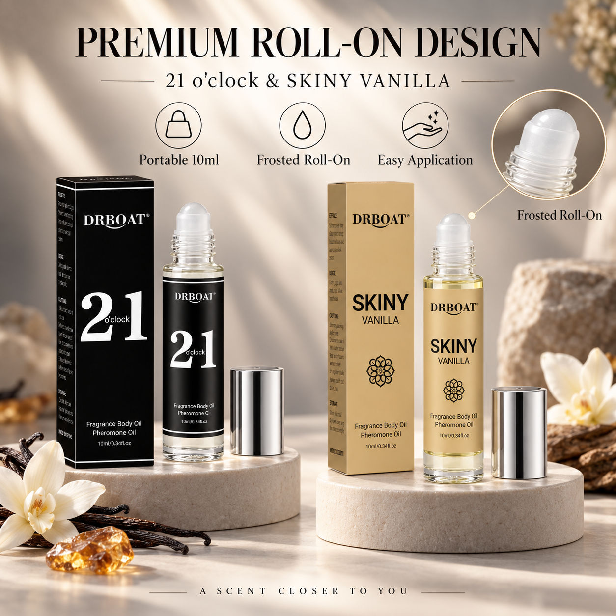Perfume Alcohol Fragrance - Minyak Parfum Roll-On untuk Pria, Aroma