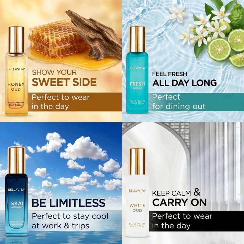 20ML x4 Set Hadiah Parfum Unis - The Collection Perfume Fragrance ulasan dan harga